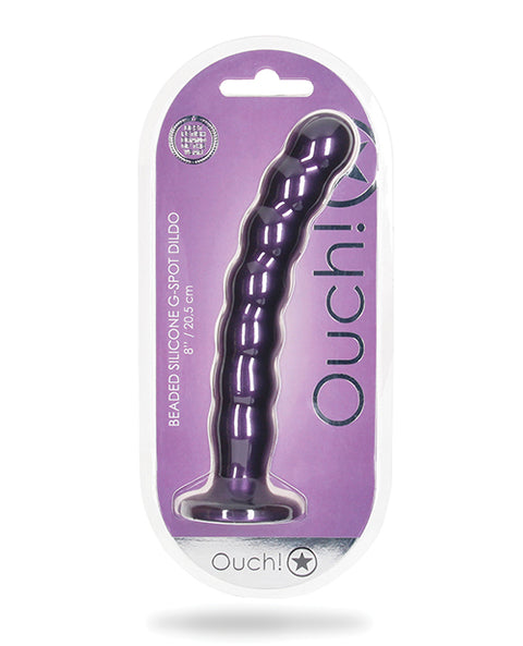 Shots Ouch 8" Beaded G-Spot Dildo