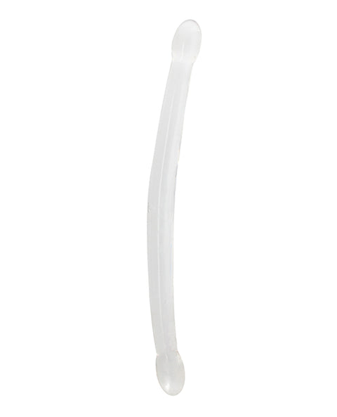 Shots RealRock Crystal Clear 17" Double Dildo
