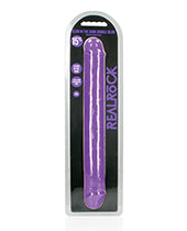 Shots RealRock 15" Double Dong Glow in the Dark - Neon