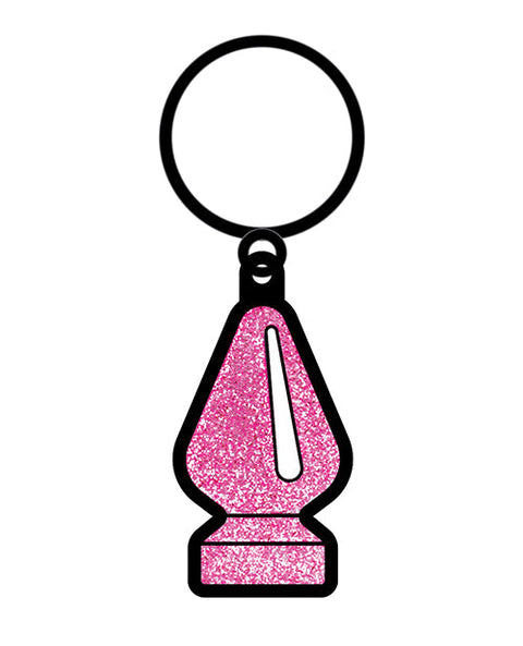 Wood Rocket Sex Toy Butt Plug Keychain