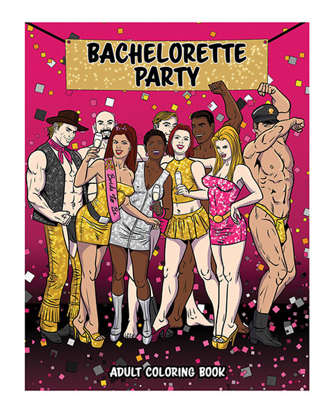 Wood Rocket Bachelorette Party Adult Coloring Book
