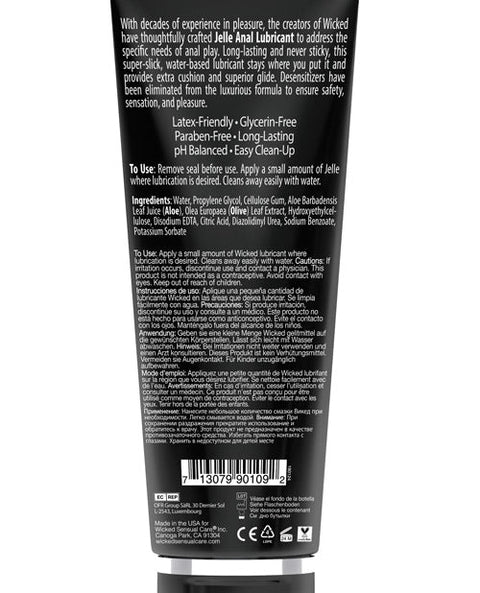 Wicked Sensual Care Jelle Water Based Anal Lubricant