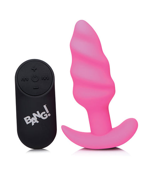 Bang! 21X Vibrating Butt Plug w/Remote Control