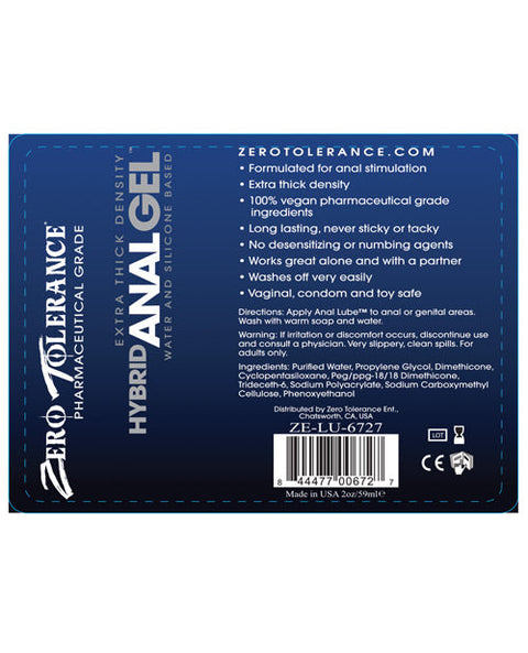 Zero Tolerance Hybrid Anal Gel