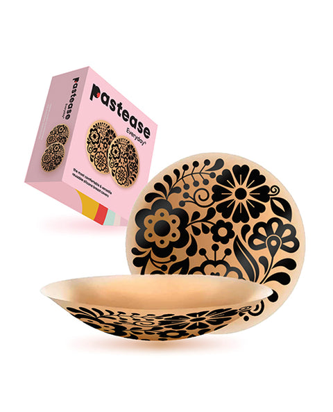 Pastease Halos Silicone Floral Nipple Covers W/Travel Box - Bloom