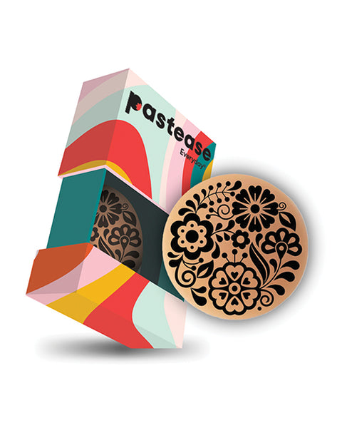 Pastease Halos Silicone Floral Nipple Covers W/Travel Box - Bloom