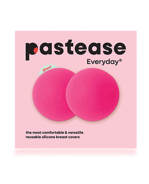 Pastease Halos Silicone Nipple Covers W/Travel Box - Neon Pink