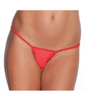 Low Rise Lycra G-String Red