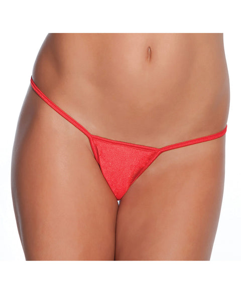 Low Rise Lycra G-String Red