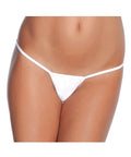 Low Rise Lycra G-String White