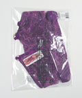 Metallic Stretch Lace & Mesh Teddy W/Detachable Panty - Purple
