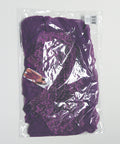 Metallic Stretch Lace & Mesh Babydoll w/Thong - Purple SM