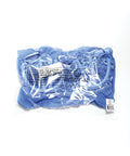 Floral Lace and Mesh Babydoll w/Underwire Cups & High-Waist Thong 2 pc Set - Blue 1X/2X