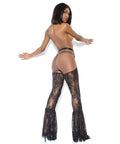 Darque Bell Bottom Chaps Black