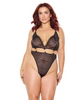 Pleasure Collection Feline Fatale Teddy W/Removable Chain - Black