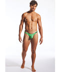 Cocksox Enhancing Pouch Thong - Palm Leaf Green