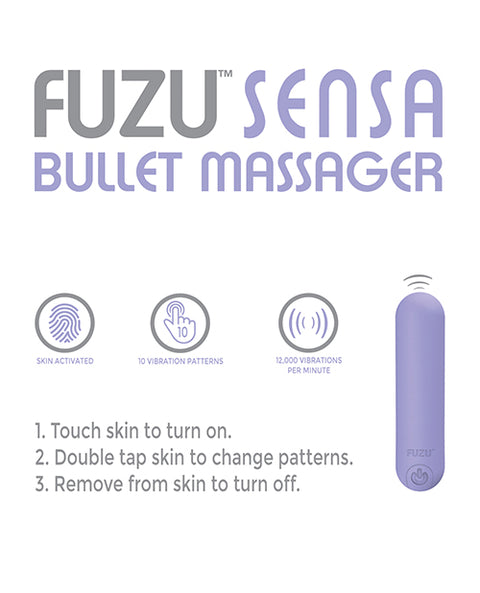 Fuzu Sensa Activated Rechargeable Bullet Massager - Pastel