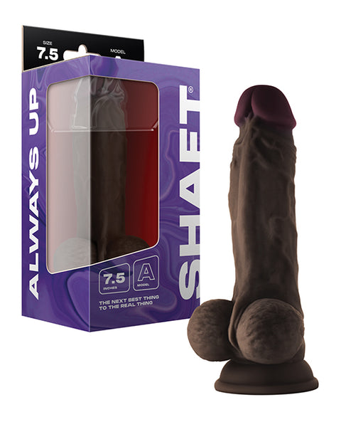 Shaft Model A Flexskin Liquid Silicone 7.5" Dong W/Balls