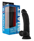 Shaft Model C Flexskin Liquid Silicone 9.5" Curved Dong W/Balls