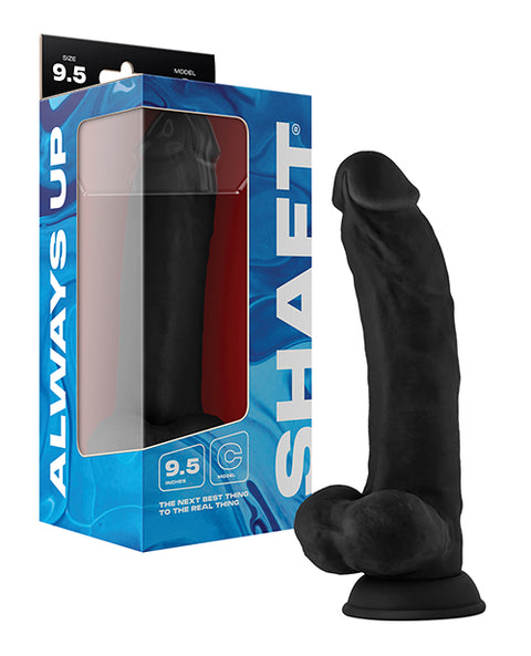 Shaft Model C Flexskin Liquid Silicone 9.5" Curved Dong W/Balls