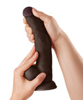 Shaft Model C Flexskin Liquid Silicone 9.5" Curved Dong W/Balls