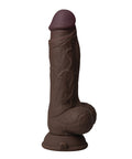 Shaft Flexskin Liquid Silicone 7.5" Vibrating Dong W/Balls