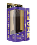 Shaft Flexskin Liquid Silicone 7.5" Vibrating Dong W/Balls