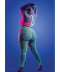 Glow Come Alive Suspender Stockings, Bralette & G-String Multi Color