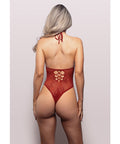 Vixen Just Kissed Seamless Lace Teddy - Red