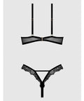 Nadia Lace & Mesh Cutout Teddy - Black XL