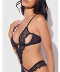 Nadia Lace & Mesh Cutout Teddy - Black XL