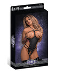Lust Medusa Cupless & Crotchless G-String Teddy Black