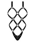 Lust Contessa Cupless Strappy Brazilian Teddy Black