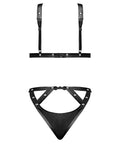 Lust Contessa Cupless Strappy Brazilian Teddy Black
