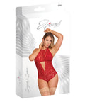 Sugar & Spice Teddy W/Snap Crotch Red