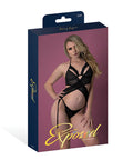 Rush Merry Widow & Panty Set - Black
