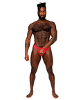 Sassy Lace Open Ring Thong Red