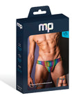 Pack & Play Thong W/Front Condom Pouch - Rainbow