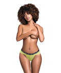 Sunday Brunch Babe Lace Panty Hot Green