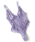 Valentine Lace Teddy w/Bow Details - Purple 3X/4X