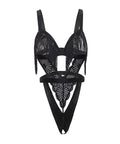 Annika Open Cup Teddy W/Fringe Detail - Black