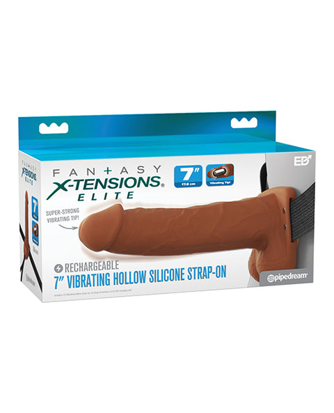 Fantasy X-Tensions Elite 7" Vibrating Hollow Strap-On
