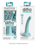 Dillio Platinum 5" Curious Five Silicone Dildo