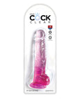 King Cock Clear 8" Cock W/Balls