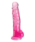 King Cock Clear 8" Cock W/Balls