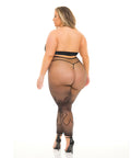 Pink Lipstick Gives You Hell Halter Bra, Pantyhose & G-String Black