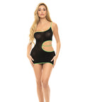 Pink Lipstick All You Need Cut Out Dress Black