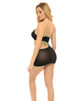 Pink Lipstick All You Need Cut Out Dress Black