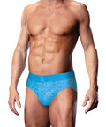 Prowler Lace Open Back Brief - Blue