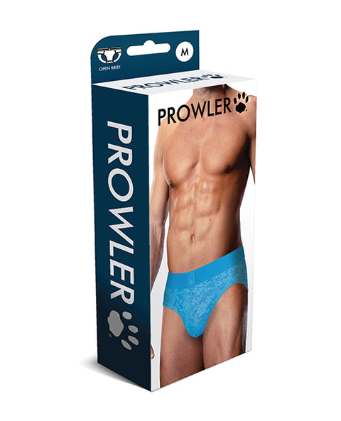 Prowler Lace Open Back Brief - Blue